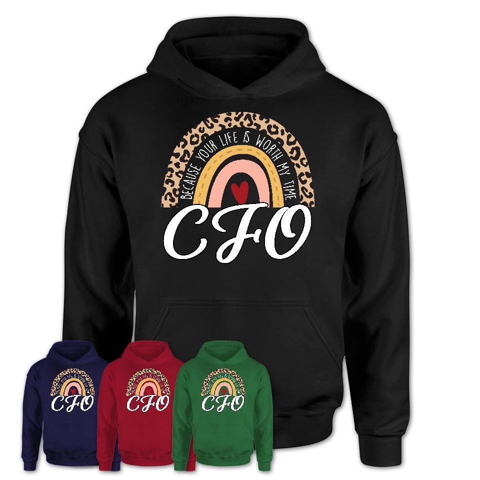 CFO Because Your Life Worth My Time Rainbow T-Shirt
