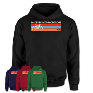California La Crescenta-Montrose Cycling Shirt for Family Teammates Vintage Retro Colors