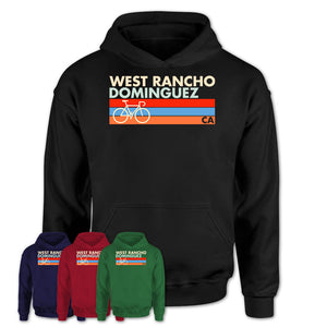 California West Rancho Dominguez Cycling Shirt for Family Teammates Vintage Retro Colors