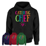Catering Chef Rainbow Lettering Heart Shirt, Employee Appreciation Gifts