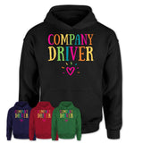 Company Driver Rainbow Lettering Heart Shirt, Employee Appreciation Gifts