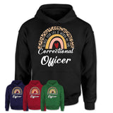 Correctional Officer Because Your Life Worth My Time Rainbow T-Shirt