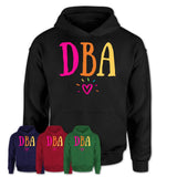 Dba Rainbow Lettering Heart Shirt, Employee Appreciation Gifts