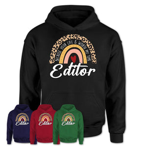 Editor Because Your Life Worth My Time Rainbow T-Shirt