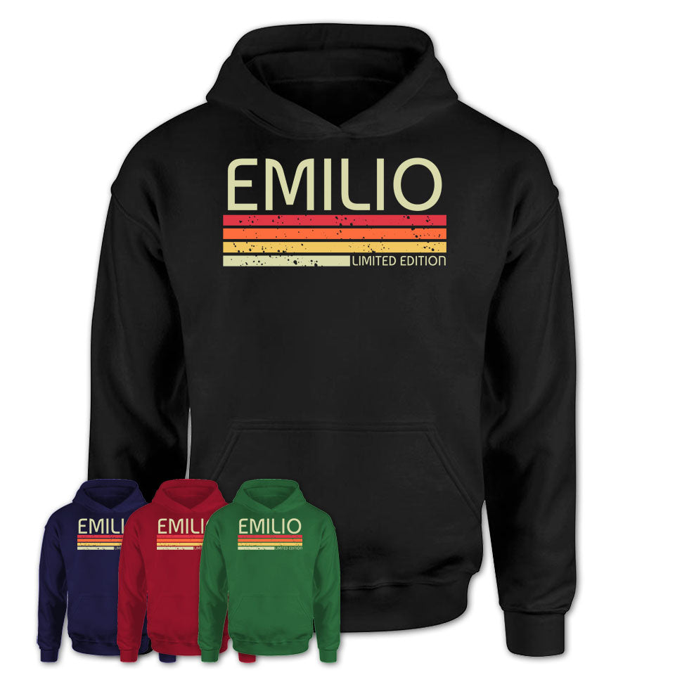 Emilio Gift Custom Name Retro Vintage Birthday T-Shirt