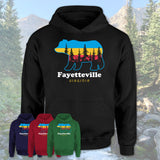 Fayetteville Virginia Funny Mountain Hiking Camping Adventure Bear Pattern Vintage Gift Shirt