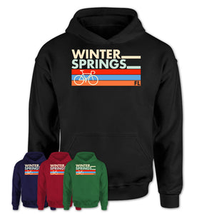 Florida Winter Springs Cycling Shirt for Family Teammates Vintage Retro Colors