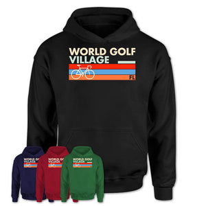 Florida World Golf Village Cycling Shirt for Family Teammates Vintage Retro Colors