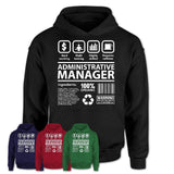 Funny Coworker Gift Idea Sarcasm Administrative Manager Uniform TShirt