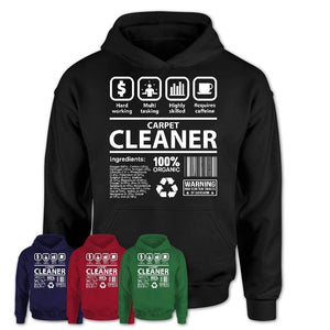 Funny Coworker Gift Idea Sarcasm Carpet Cleaner Uniform TShirt