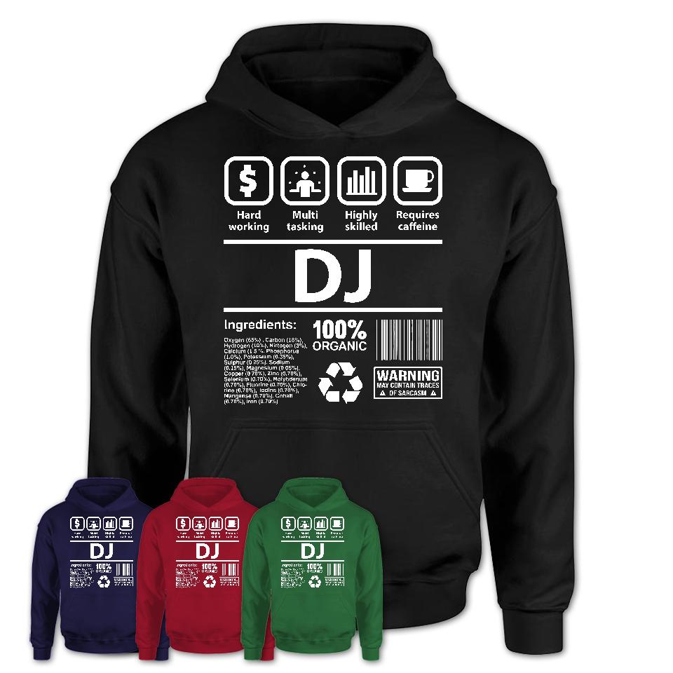 Funny Coworker Gift Idea Sarcasm DJ Uniform TShirt