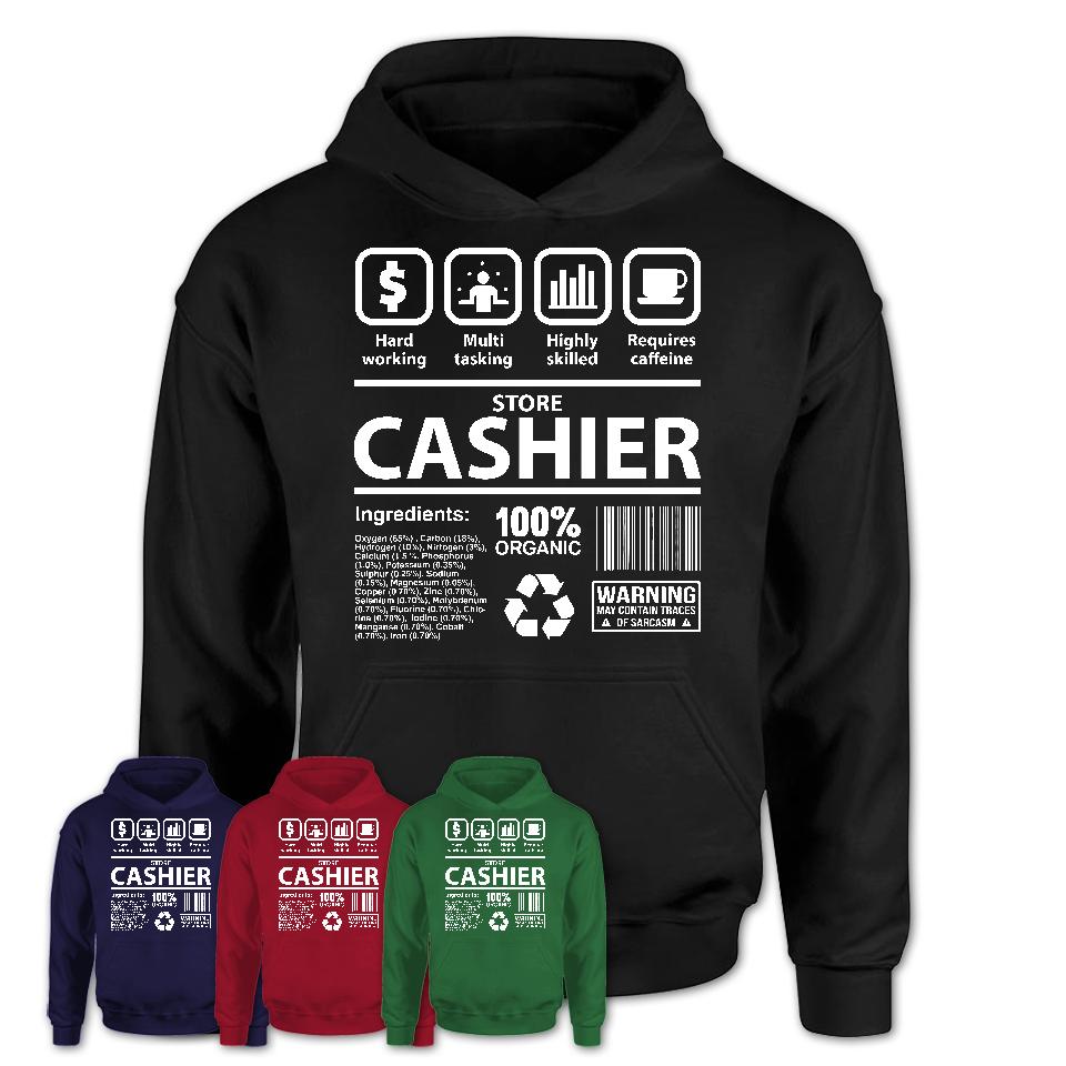 Funny Coworker Gift Idea Sarcasm Store Cashier Uniform TShirt
