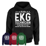 Funny Ekg Technician Never Wrong T-Shirt, New Job Gift for Coworker