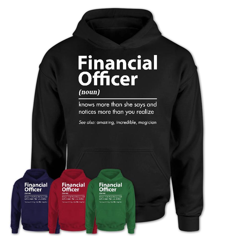 Funny Financial Officer Definition Shirt, New Job Gift for Financial Officer, Coworker Gift Idea