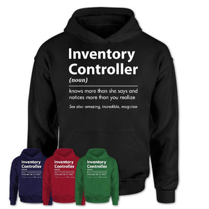 Funny Inventory Controller Definition Shirt, New Job Gift for Inventory Controller, Coworker Gift Idea