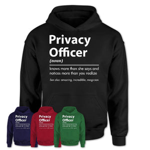Funny Privacy Officer Definition Shirt, New Job Gift for Privacy Officer, Coworker Gift Idea