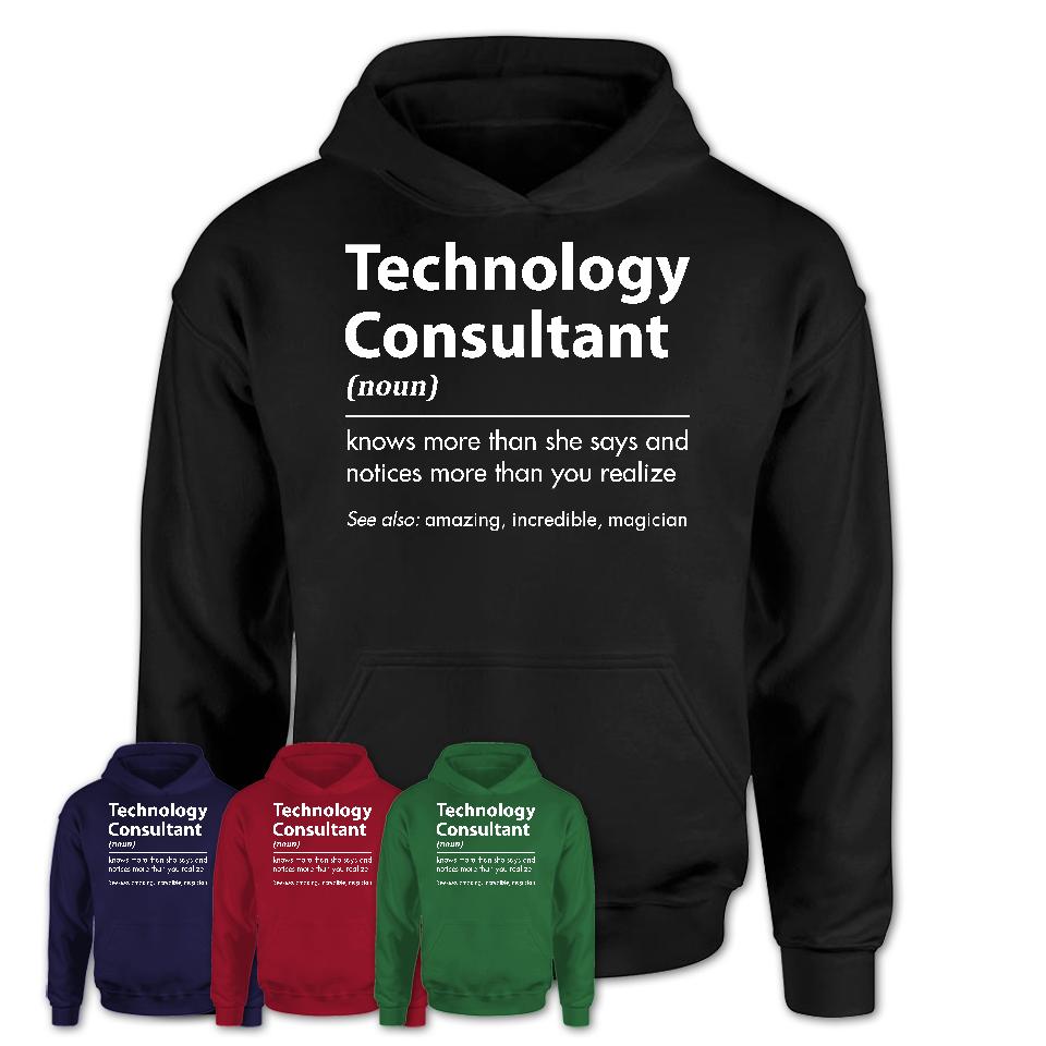Funny Technology Consultant Definition Shirt, New Job Gift for Technology Consultant, Coworker Gift Idea