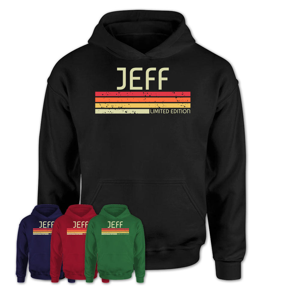 Jeff Gift Custom Name Retro Vintage Birthday T-Shirt