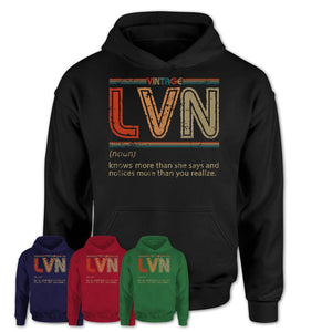 LVN Definition Vintage Retro Colors Shirt, Coworker Birthday Gift TShirt
