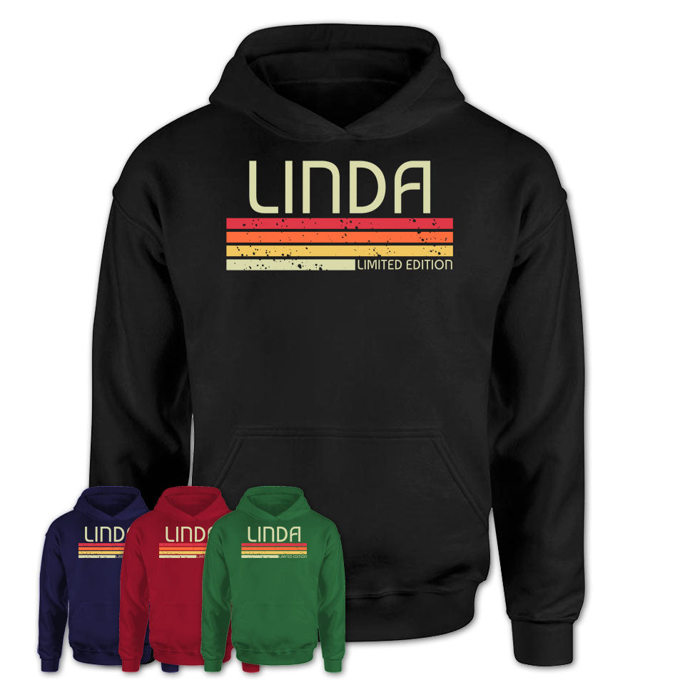 Linda Gift Custom Name Retro Vintage Birthday T-Shirt