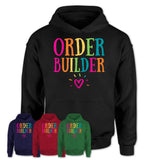 Order Builder Rainbow Lettering Heart Shirt, Employee Appreciation Gifts