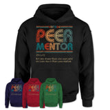 Peer Mentor Definition Vintage Retro Colors Shirt, Coworker Birthday Gift TShirt