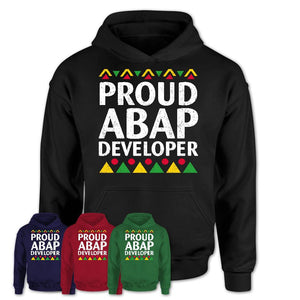 Proud Abap Developer Africa Pride Black History Month T-Shirt