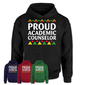 Proud Academic Counselor Africa Pride Black History Month T-Shirt