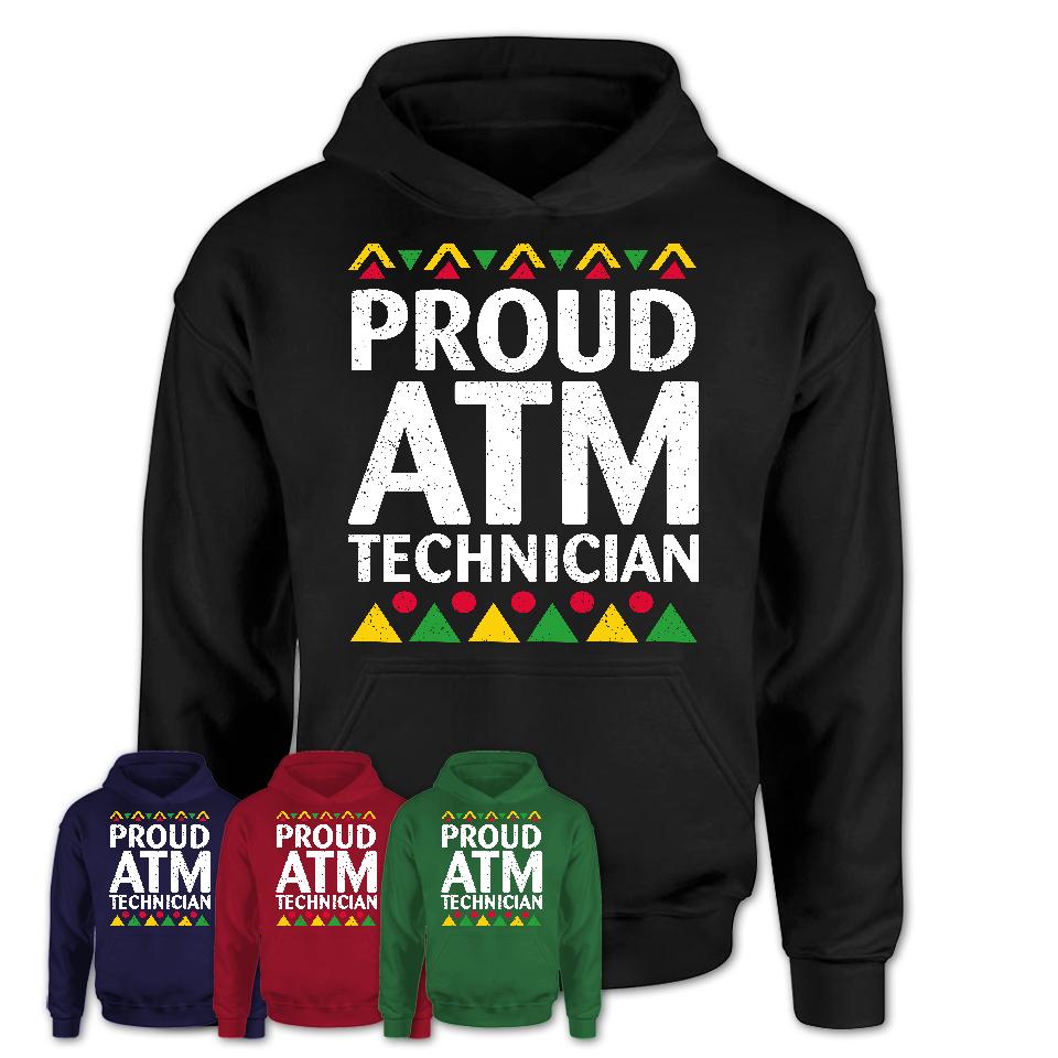 Proud Atm Technician Africa Pride Black History Month T-Shirt