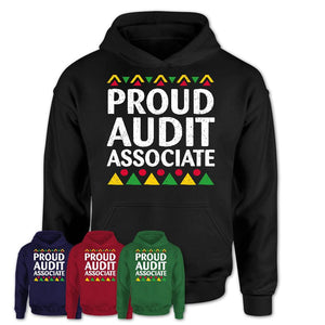 Proud Audit Associate Africa Pride Black History Month T-Shirt