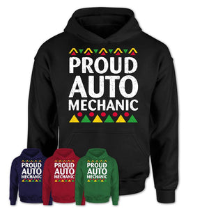 Proud Auto Mechanic Africa Pride Black History Month T-Shirt