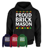 Proud Brick Mason Africa Pride Black History Month T-Shirt