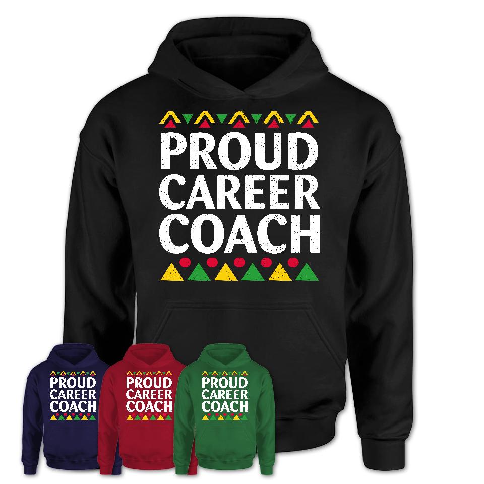 Proud Career Coach Africa Pride Black History Month T-Shirt
