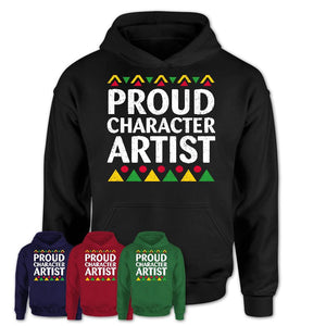 Proud Character Artist Africa Pride Black History Month T-Shirt