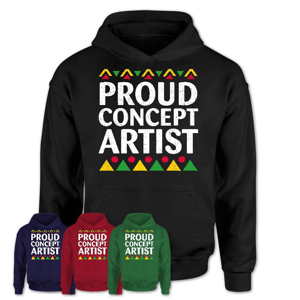 Proud Concept Artist Africa Pride Black History Month T-Shirt
