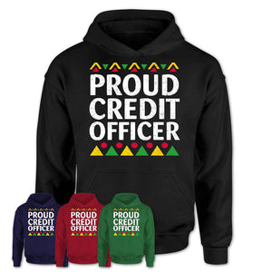 Proud Credit Officer Africa Pride Black History Month T-Shirt