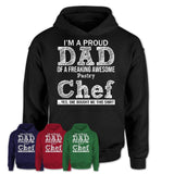 Proud Dad of A Freaking Awesome Daughter Pastry Chef Shirt, Father Day Gift from Daughter, Funny Shirt For Dad