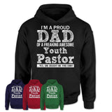 Proud Dad of A Freaking Awesome Daughter Youth Pastor Shirt, Father Day Gift from Daughter, Funny Shirt For Dad