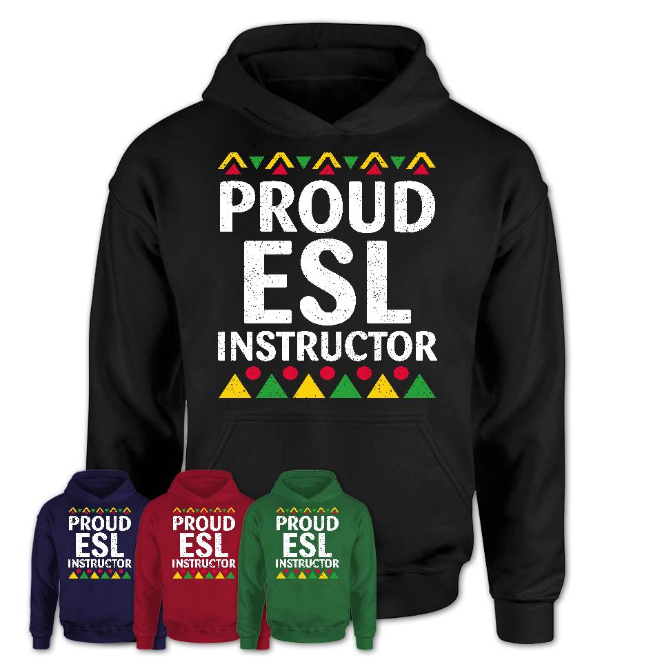 Proud ESL Instructor Africa Pride Black History Month T-Shirt