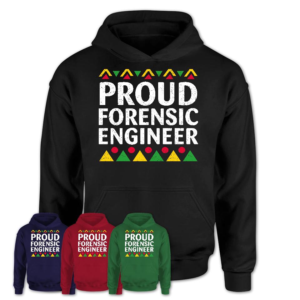 Proud Forensic Engineer Africa Pride Black History Month T-Shirt