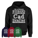 Proud Husband of A Freaking Awesome Cad Drafter Wife Shirt, Husband Valentine Gift, Anniversary Couple Shirt