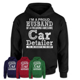 Proud Husband of A Freaking Awesome Car Detailer Wife Shirt, Husband Valentine Gift, Anniversary Couple Shirt