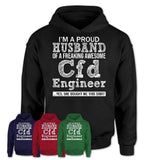 Proud Husband of A Freaking Awesome Cfd Engineer Wife Shirt, Husband Valentine Gift, Anniversary Couple Shirt