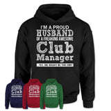 Proud Husband of A Freaking Awesome Club Manager Wife Shirt, Husband Valentine Gift, Anniversary Couple Shirt