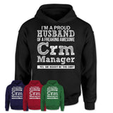 Proud Husband of A Freaking Awesome Crm Manager Wife Shirt, Husband Valentine Gift, Anniversary Couple Shirt