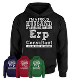 Proud Husband of A Freaking Awesome Erp Consultant Wife Shirt, Husband Valentine Gift, Anniversary Couple Shirt