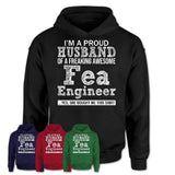 Proud Husband of A Freaking Awesome Fea Engineer Wife Shirt, Husband Valentine Gift, Anniversary Couple Shirt