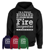 Proud Husband of A Freaking Awesome Fire Inspector Wife Shirt, Husband Valentine Gift, Anniversary Couple Shirt