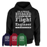 Proud Husband of A Freaking Awesome Flight Engineer Wife Shirt, Husband Valentine Gift, Anniversary Couple Shirt