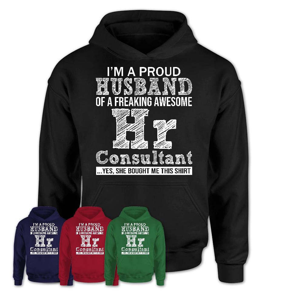 Proud Husband of A Freaking Awesome Hr Consultant Wife Shirt, Husband Valentine Gift, Anniversary Couple Shirt
